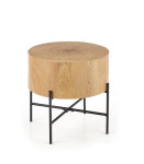 Kavos staliukas Halmar Brooklyn S, rudas/juodas