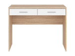 Rašomasis stalas BRW Nepo Plus 2S, ąžuolo spalvos/baltas