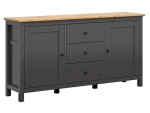 Komoda Hesen 2D3S, pilka/ruda