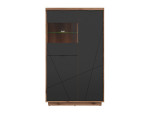 Vitrina Forn 2D1W, ruda/juoda