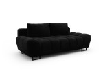 Trivietė sofa Windsor and Co Cirrus, veliūras, juoda