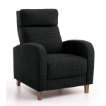 Fotelis Paris, juodas