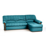 Minkštas kampas Sofia, gobelenas, kairinis variantas, mėlynas