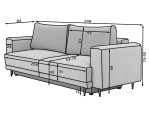 Sofa NORE Dalia Sola, smėlio spalvos