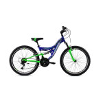 Vaikiškas dviratis Capriolo MTB CTX240 24", mėlynas/žalias