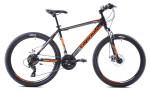 Kalnų dviratis Capriolo MTB Oxygen, 26 colių, juodas/oranžinis