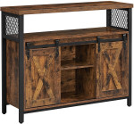 Komoda LSC092B01, ruda/juoda