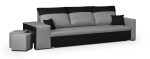 Sofa Bellezza Dakota, juoda/pilka