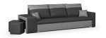 Sofa Bellezza Dakota, pilka/tamsiai pilka