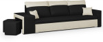 Sofa Bellezza Dakota, smėlio spalvos/juoda