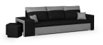 Sofa Bellezza Dakota, pilka/juoda