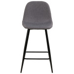 Baro kėdė Actona Boxhorn, šviesiai pilka, 91 cm