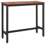 Baro stalas Songmics Rustic 120x40 cm, rudas/juodas