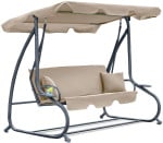Išskleidžiamos sūpynės Funfit Garden Relax Plus, smėlio spalvos