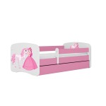 Vaikiška lova su stalčiumi be čiužinio Kocot Kids Babydreams, 80x160 cm, rožinė