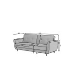 Sofa NORE Bellis, rožinė