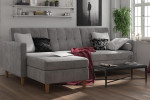 Sofa Dorel Home Hartford, pilka