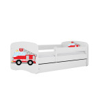 Vaikiška lova su stalčium be čiužinio Kocot Kids Babydreams, 180x80 cm, balta