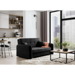 Sofa NORE Laine, juoda