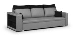 Sofa Bellezza Pablo, juoda/pilka