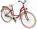 Dviratis AZIMUT Vintage 28" 3-speed 2025 burgund-cream shiny