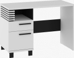 Rašomasis stalas Lamir, baltas/juodas