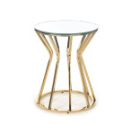 Kavos staliukas Halmar Afina, auksinis