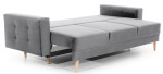 Sofa Asgard, 235x95x86 cm, pilka