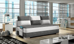 Sofa Atila, pilka/balta