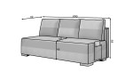 Sofa Atila, pilka