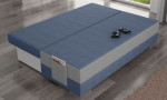 Sofa Atila, mėlyna/pilka