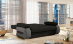 Sofa Laura, juoda/pilka