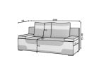 Sofa Area, pilka/juoda