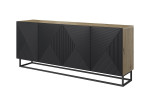 Komoda Bogart Asha 200, ruda/juoda