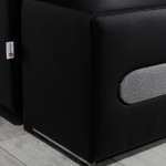 Dešininė kampinė sofa Eltap Ottavio, juoda