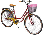 Dviratis AZIMUT Holland Retro 28" 3-speed 2025 burgund shiny