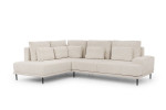 Kairinė kampinė sofa Bogart Nicole, smėlio