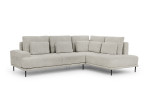 Dešininė kampinė sofa Bogart Nicole, pilka