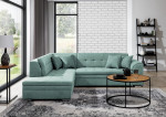 Kairinė kampinė sofa Pieretta, žalia