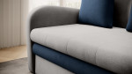 Sofa Ario, pilkos/mėlynos spalvos