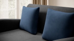 Sofa Ario juodos/mėlynos spalvos