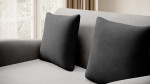 Sofa Ario, pilkos/juodos spalvos