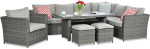 Lauko baldų komplektas Moniz Dining PLUS, Dark Grey