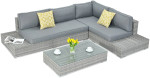 Lauko baldų komplektas VERONA BASIC, Stone Grey