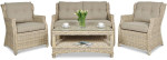 Lauko baldų komplektas TRIVENTO 2, Beige