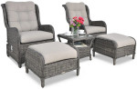 Lauko baldų komplektas SIENNA DUO PREMIUM, Dark Grey