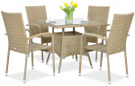 Lauko baldų komplektas FIESTA/LUGO 4+1, Beige