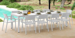 Lauko baldų komplektas Trill Rio, 210-280 x 100 cm, baltas