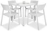 Lauko baldų komplektas TRILL/CUBE 80, 4+1, Bianco