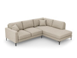 Dešininė kampinė sofa Venus, 5 sėdimos vietos, šlapio smėlio sp.